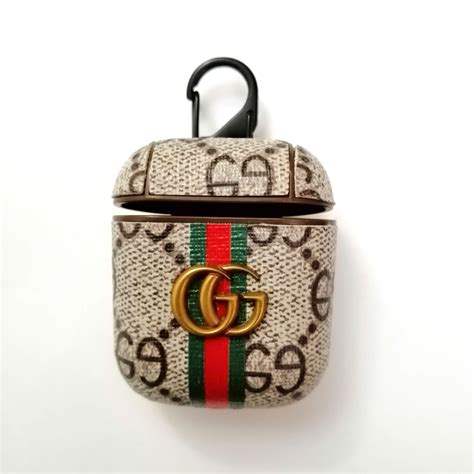 white gucci airpod case|Gucci airpod case real.